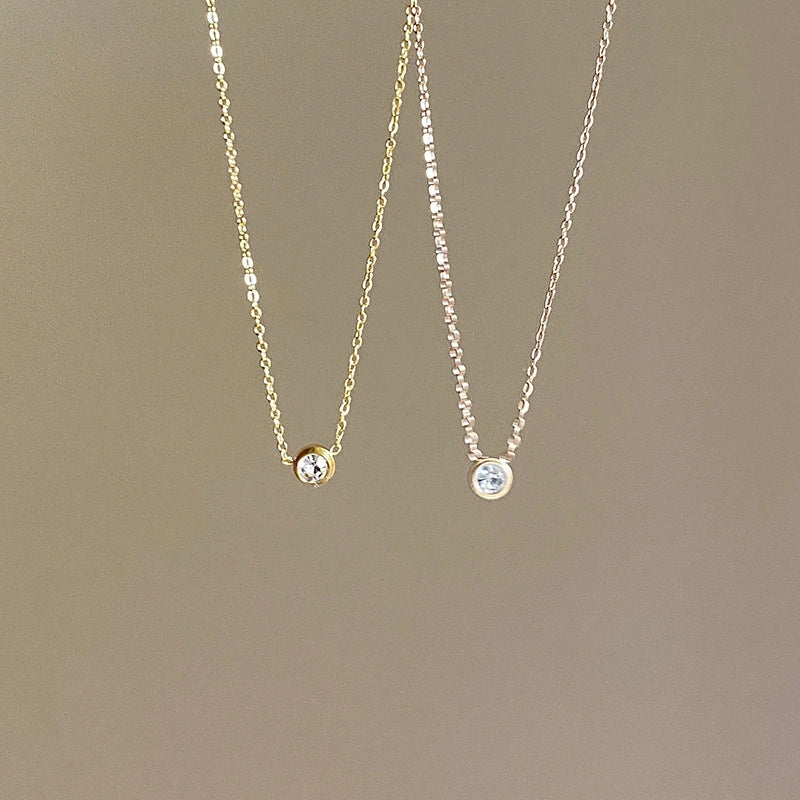 Gold Zircon Pendant